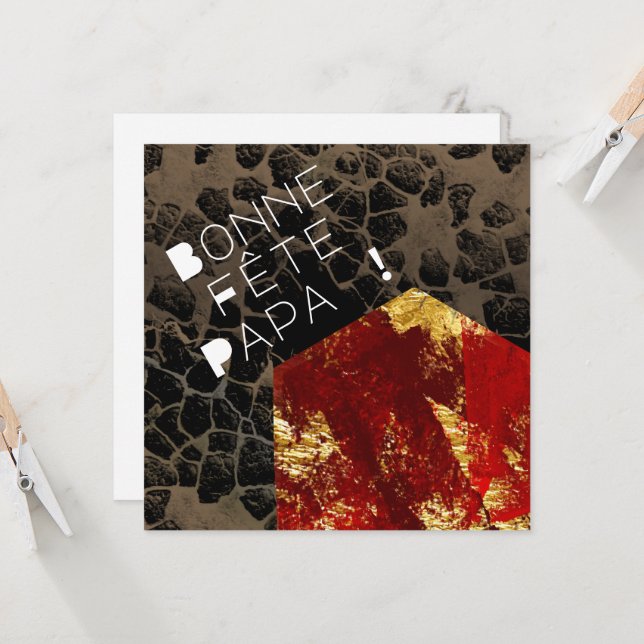 Maison en feu - Fête des pères (Devant/Arrière en situation)