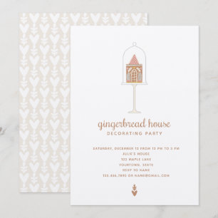 Maison en pain d'épice Décoration Fête Invitation