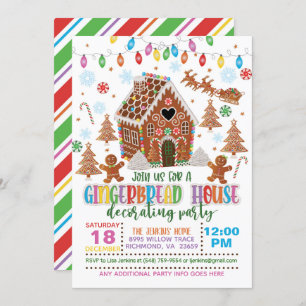 Maison en pain d'épice Décoration Invitation de fê