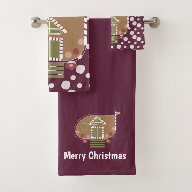 Maison en pain d'épices Ensemble de serviettes de  (En situation)