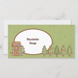 Maison en pain d'épices et arbres