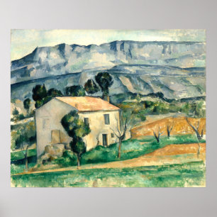 Maison en Provence Paul Cezanne Poster