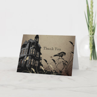 Maison gothique vintage Anniversaire Merci