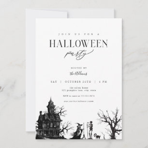 Maison Hantée Adulte Halloween Invitation de fête