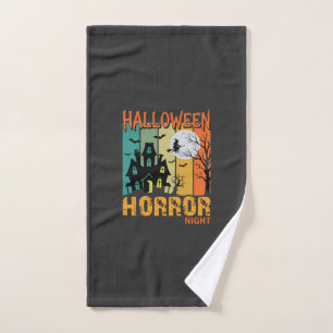 Maison hantée de la nuit d'horreur d'Halloween Vec