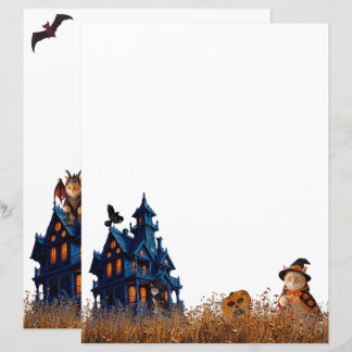 Maison hantée d'Halloween Chats et un peu de plais