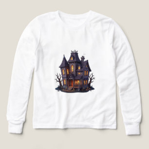 Maison Hantée Halloween Art Mystère Nuit Sombre