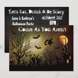Maison hantée Halloween Fête Invitation