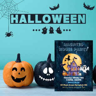Maison hantée Halloween Fête Invitation