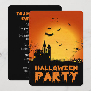 Maison hantée Halloween Fête Invitation
