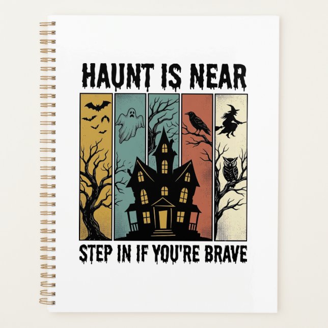 Maison Hantée Halloween Gravure Vintage Épouvantab (Devant)