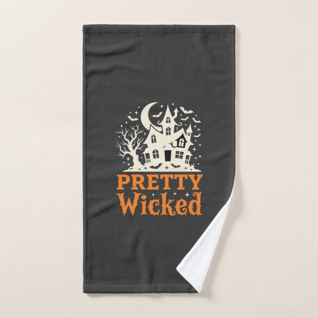 Maison hantée Halloween Pretty Wicked_1 (Serviette à main)
