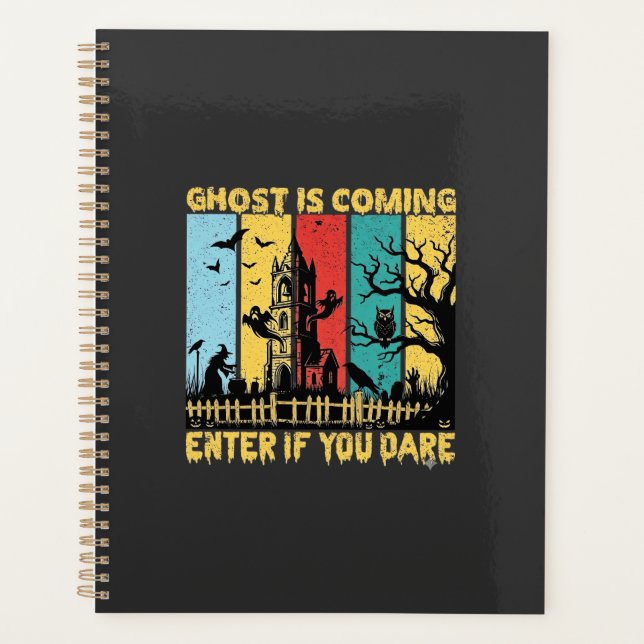 Maison Hantée Halloween Sorcière Chouette Arrivée  (Devant)