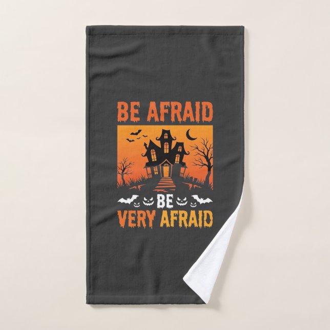 Maison Hantée Halloween Soyez Effrayés Design (Serviette à main)
