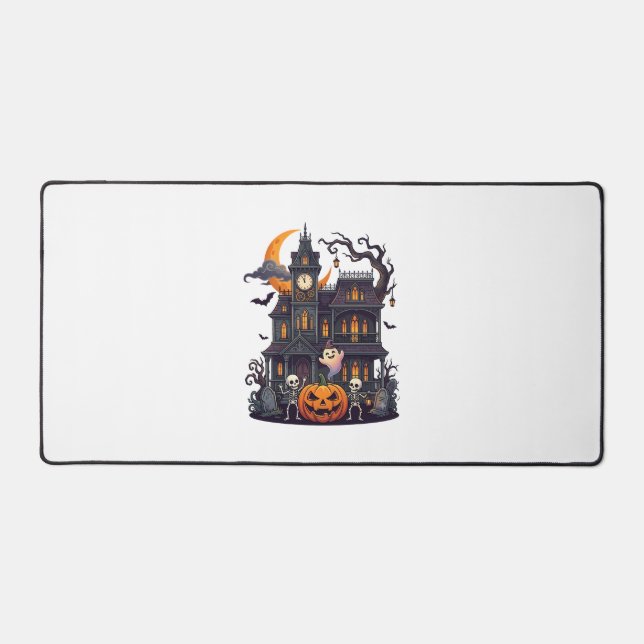Maison Hantée Halloween Squelettes Citrouille Fant (Recto)