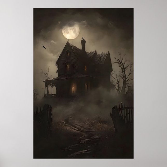 Maison hantée impression mystérieuse, Halloween ho (Devant)