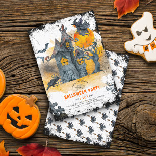 Maison hantée Invitation de fête d'Halloween