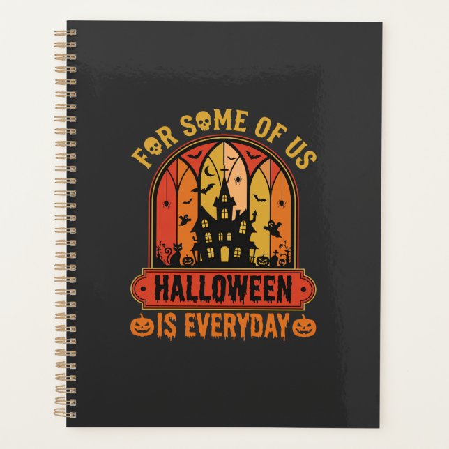 Maison Hantée Rétro Halloween Est Tous Les Jours (Devant)