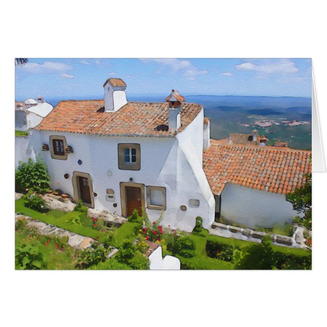 Maison méditerranéenne Watercolor (Devant horizontal)