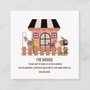 Maison mignonne   Nouveau Faire-part de déménageme