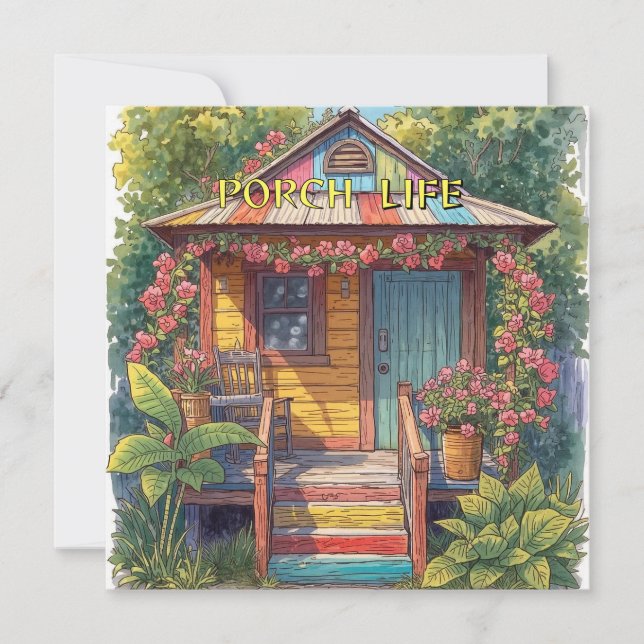 Maison minuscule de la vie de porche (Devant)