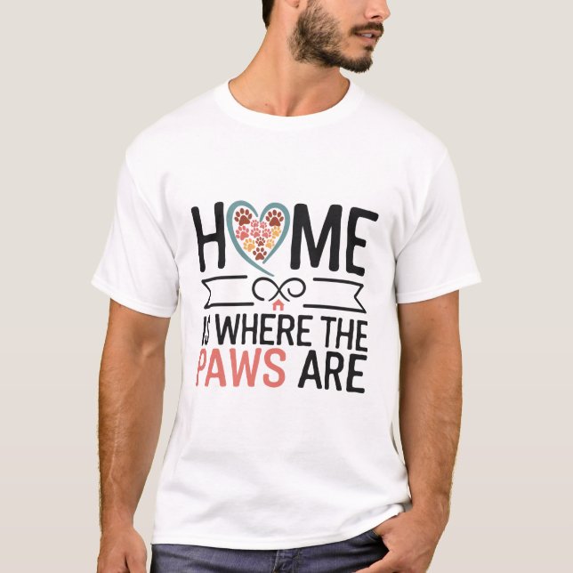 maison où les pattes sont T-shirt (Devant)