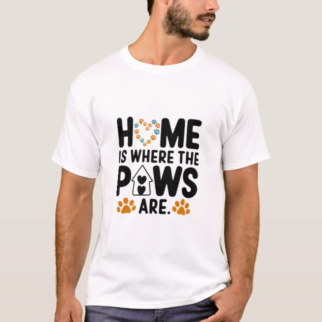 maison où les pattes sont T-shirt (Devant)