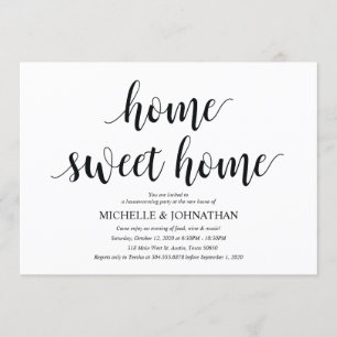 Maison sucrée Cartes d'invitation pour la fête du