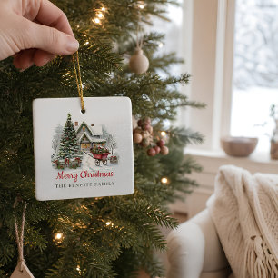 Maisonnette de Conte de Noël Ornement de Noël pour