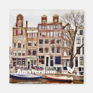 Maisons d'Amsterdam - aimant frigo de Velvet Escap