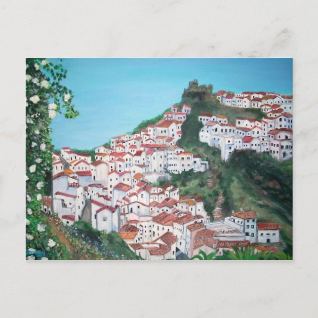Maisons dans le village de Casares, Malaga Carte p (Devant)