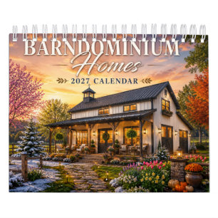 Maisons de Barndominium Calendrier 2027 Campagne
