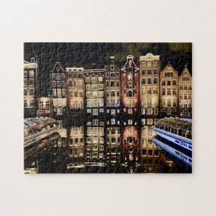 Maisons de canal d'Amsterdam puzzle