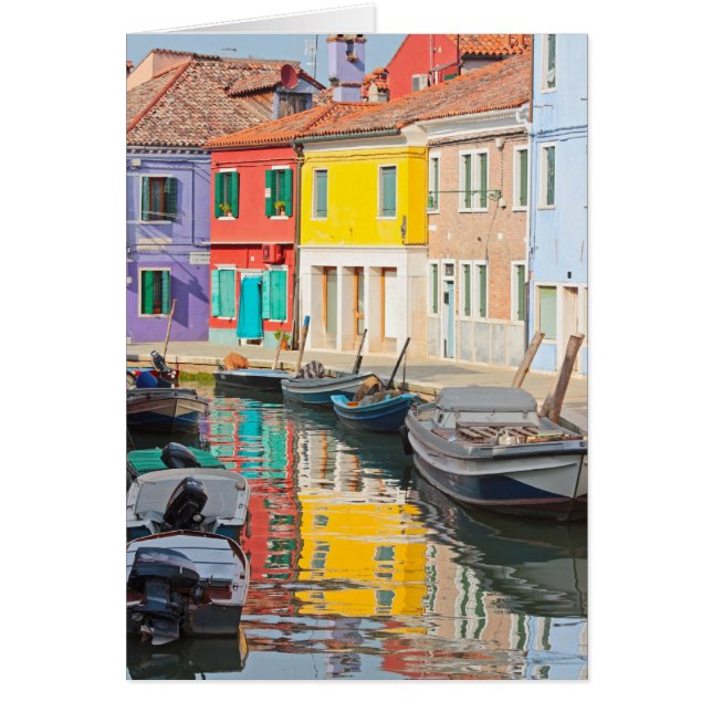 Maisons de couleur en île Burano Italie de Venise (Devant)