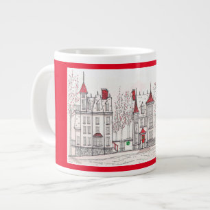 Maisons de Noël victoriennes Jumbo mug