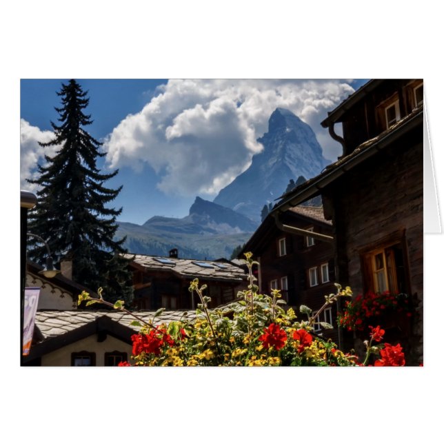 Maisons de village de Matterhorn et de Zermatt, (Devant horizontal)