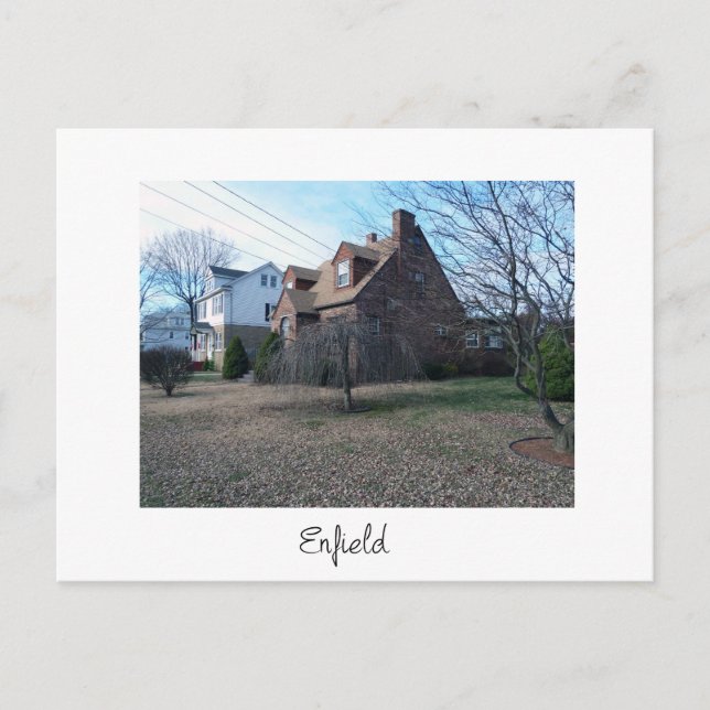 Maisons d'Enfield. Carte Postale Connecticut. (Devant)