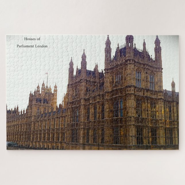 Maisons du Parlement Londres. Puzzle (Horizontal)