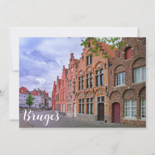 Maisons médiévales en briques colorées à Bruges, B