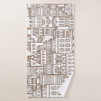 Maisons vintages : Architectural Seamless Motif.