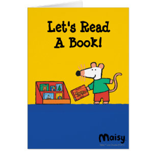 Maisy avec des livres de bibliothèque