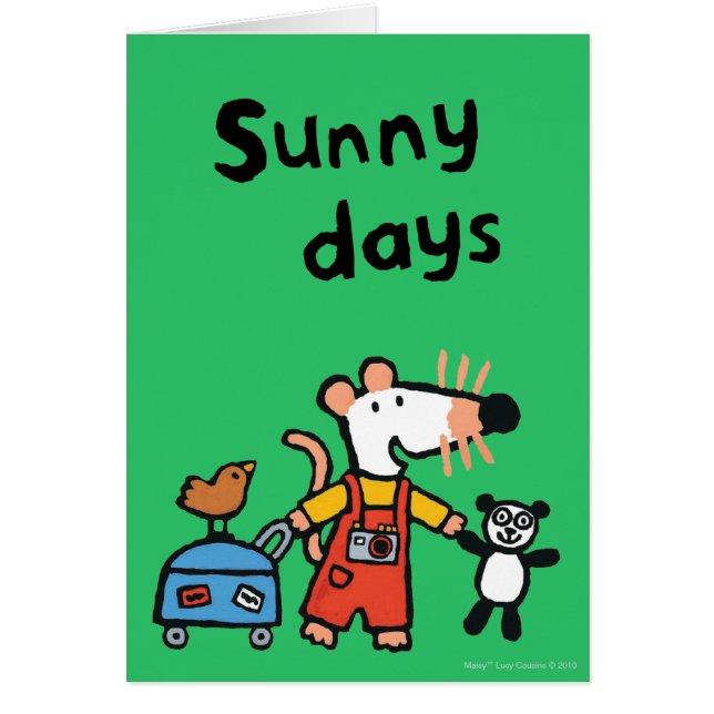 Maisy prête pour des vacances avec le bagage (Devant)