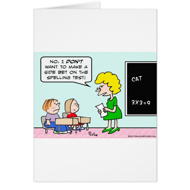 maître d'école d'essai d'orthographe de pari (Devant)