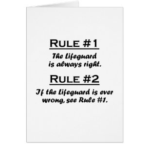 Maître nageur de règle