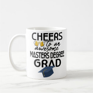 Maîtrise de tasse de café d'obtention du diplôm