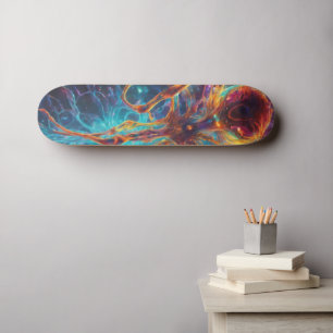 Maîtrise des motifs colorés : skateboard unique