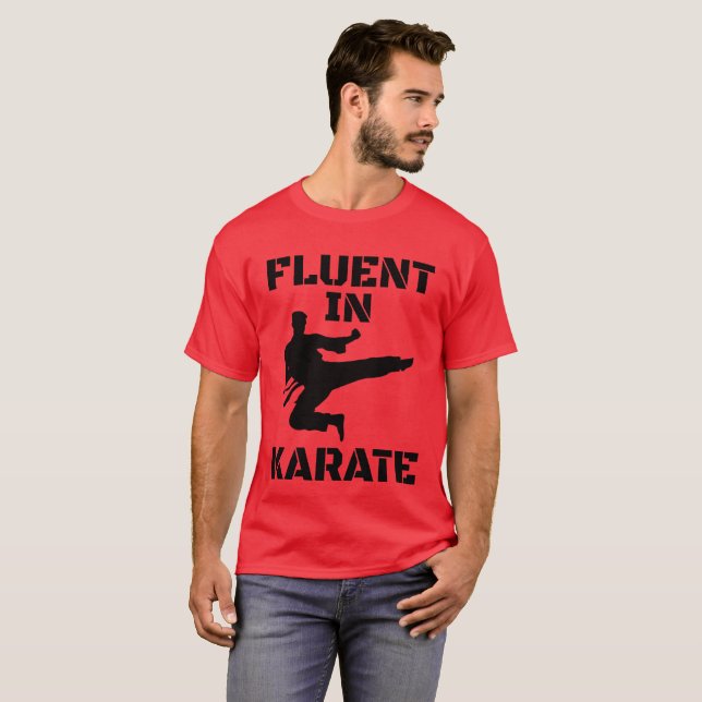 Maîtrise du karaté T-shirt drôle de karaté (Devant entier)