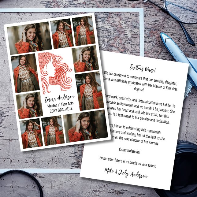 Maîtrise en beaux-arts Faire-part (Créateur téléchargé)