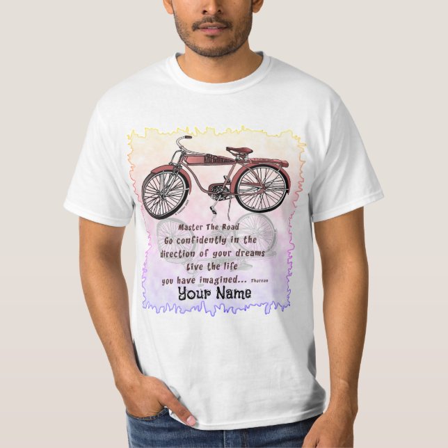 Maîtrisez le t-shirt de vélo de route (Devant)