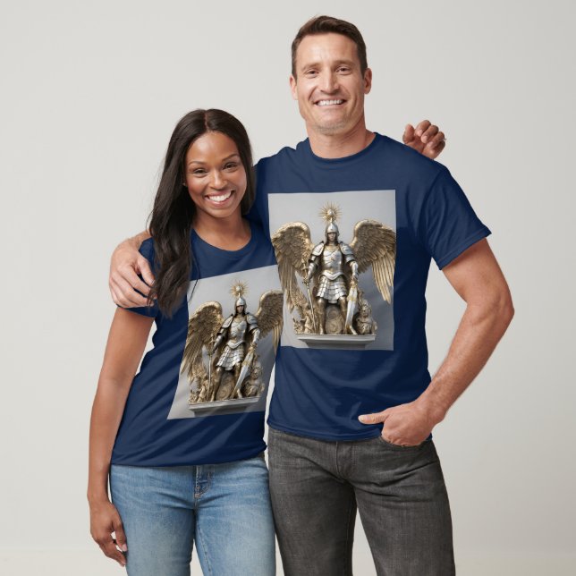 Majestic Archangel St. Michael T-Shirt Design. (Unisexe)